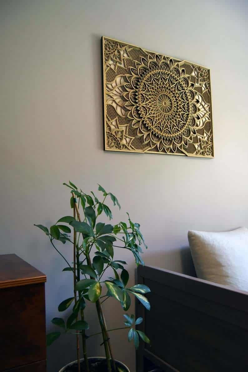 Layered Mandala Intricate Wooden Wall Art