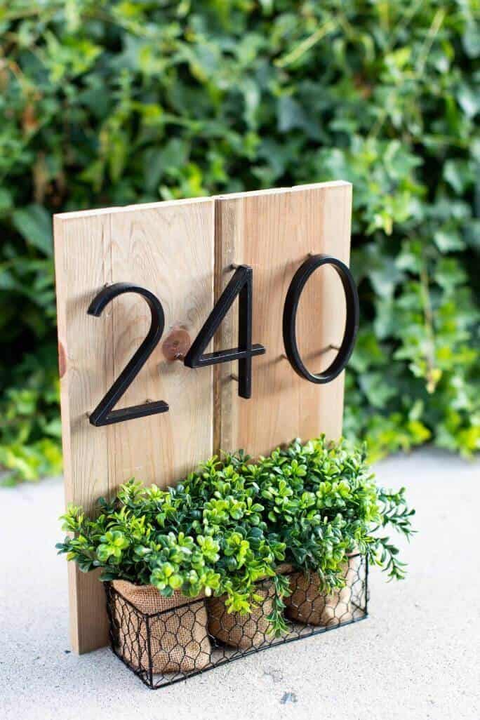 Bold and Modern House Numbers