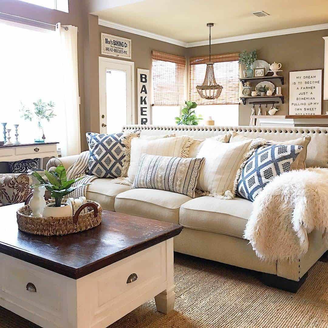 Our Favorite Country Cottage Living Room Look