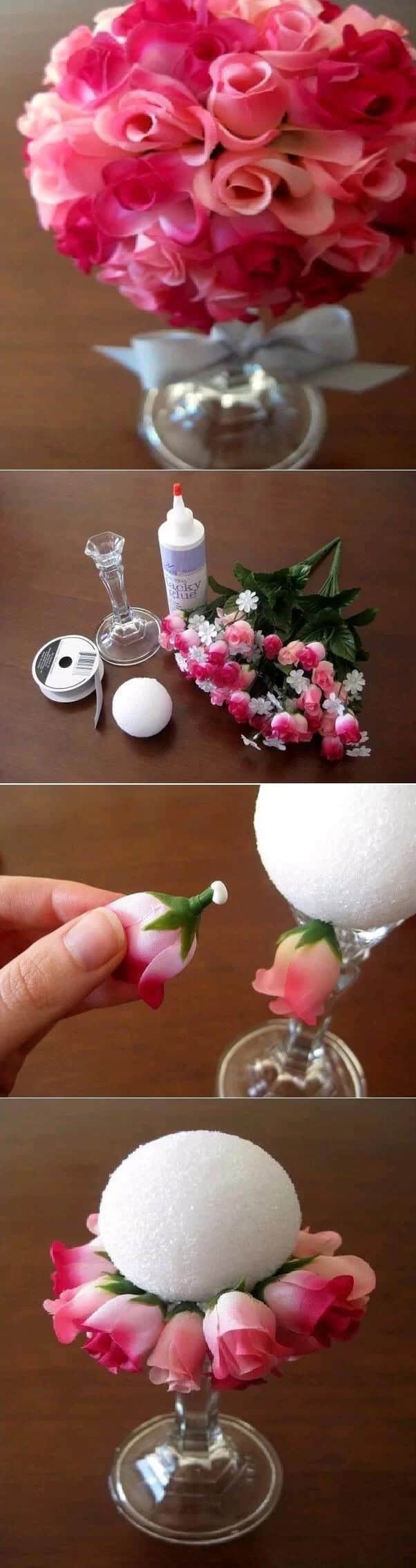 Elegant Spring Floral DIY Centerpiece