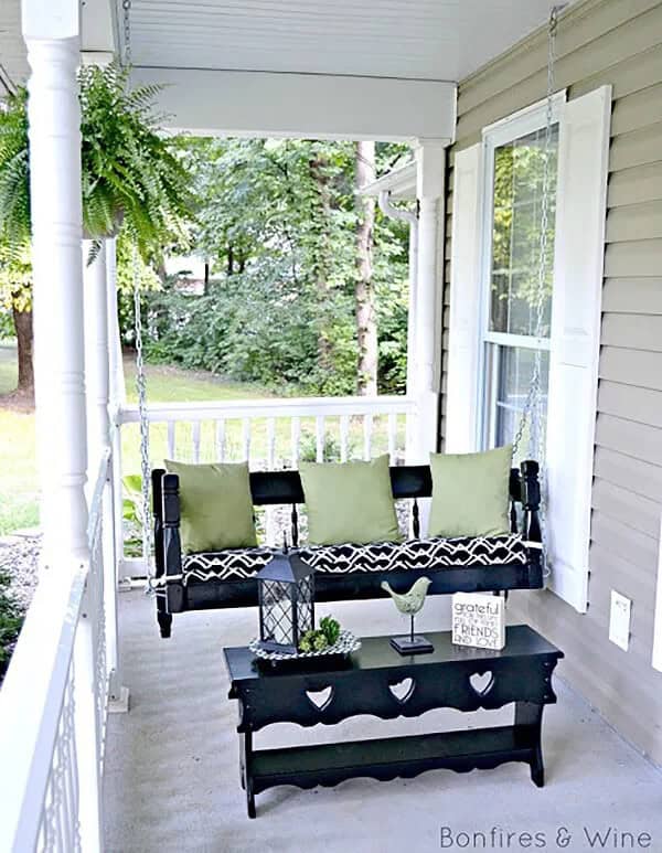 Spectacular Spindle Front Porch Swing