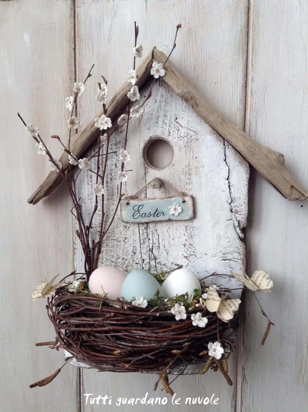 Simple and Sweet Bird’s Nest Easter Display