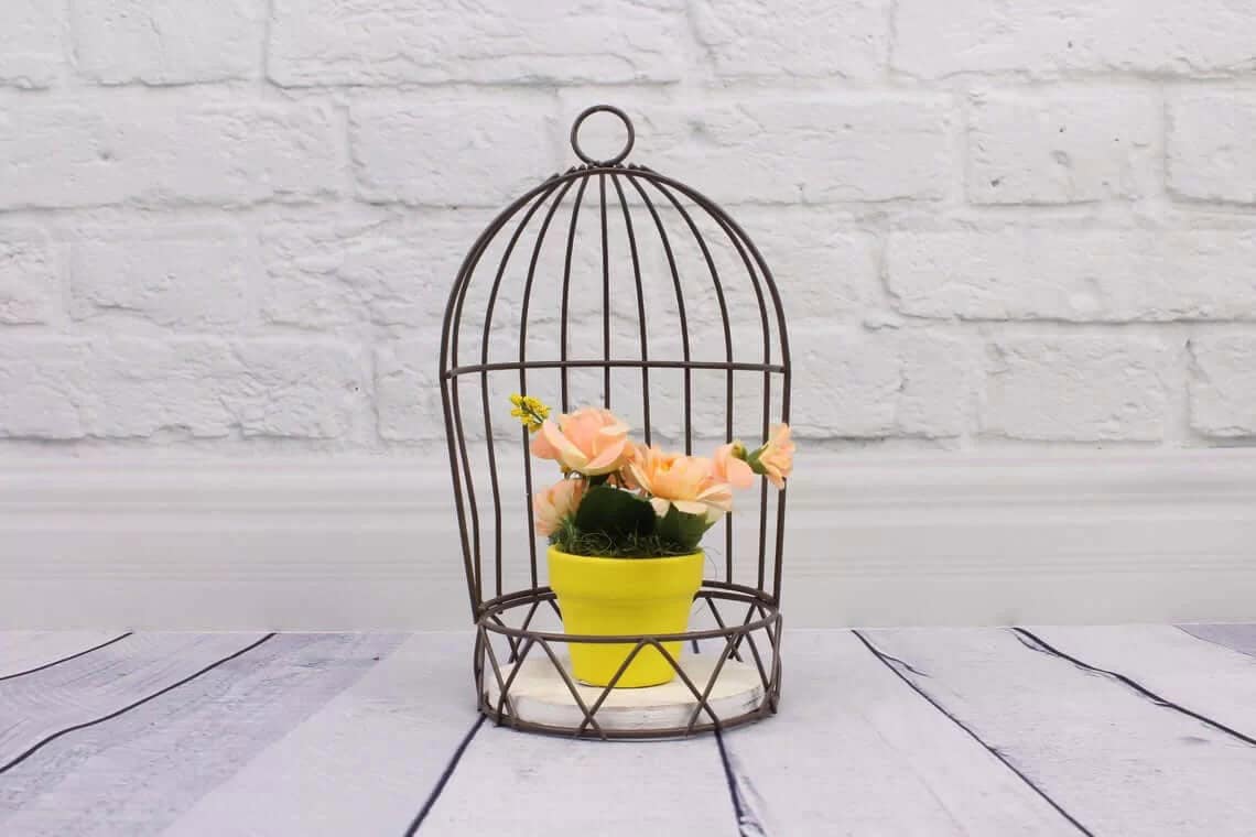 Simple Open Birdcage Outdoor Plant Holder