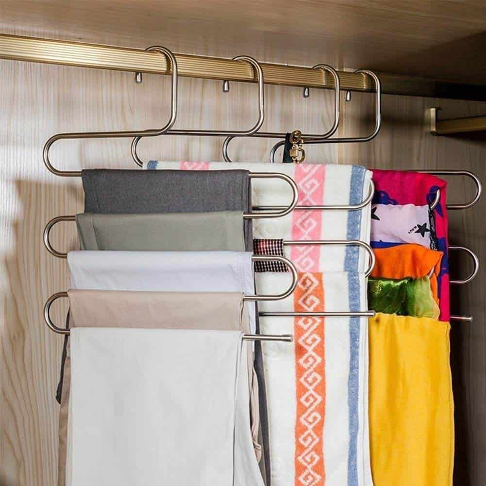 Stainless Steel Pants Hanger for Closet Organization