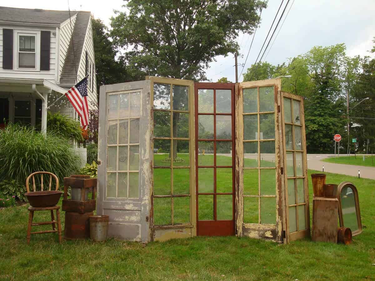 Vintage Door Screen Wedding Backdrop