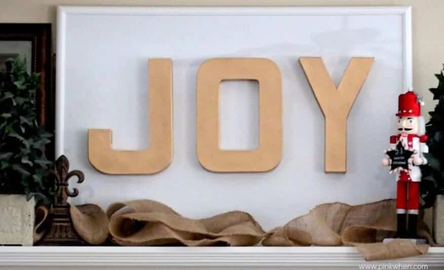 The Modern Minimalist Cardboard Joy Sign