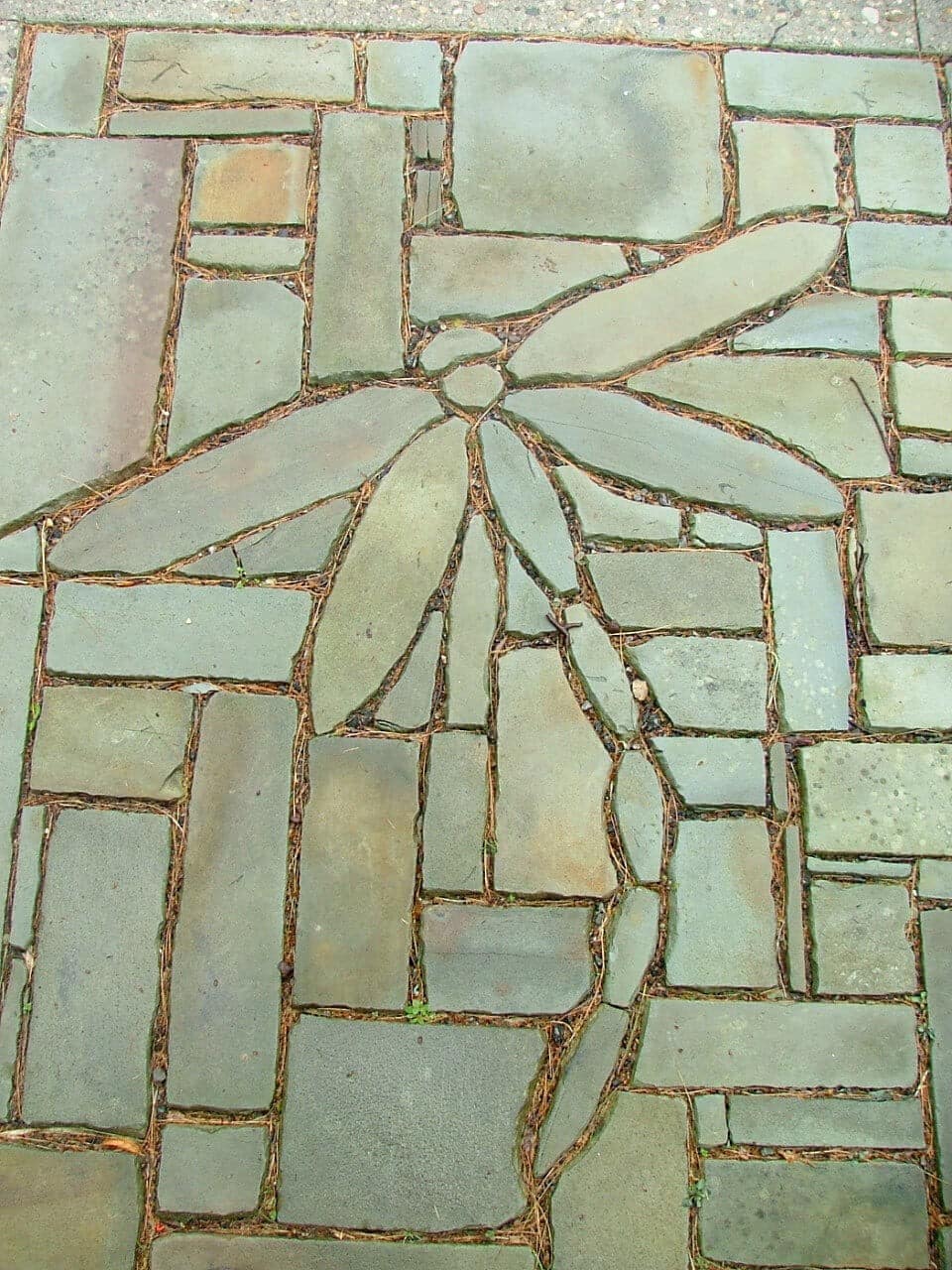 Sandstone Dragonfly Garden Paver Stone