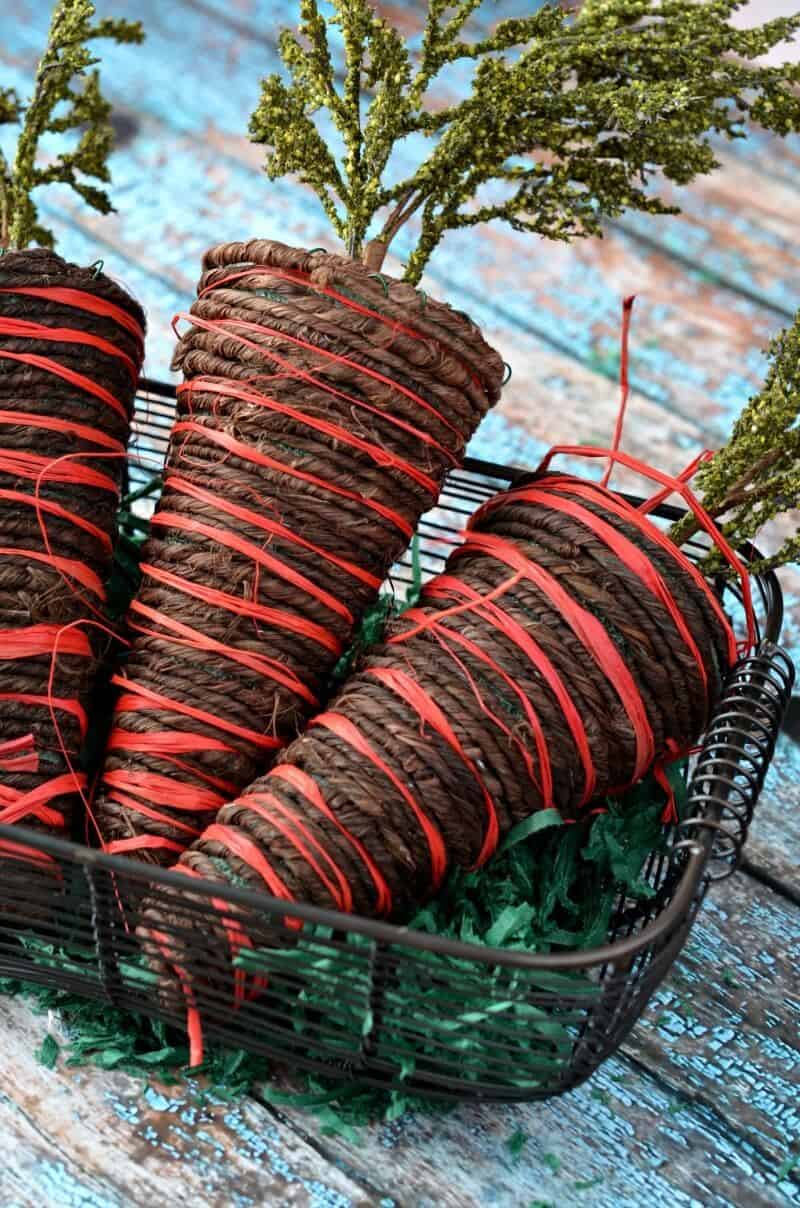 Rope and Ribbons “Carrots” from the Garden