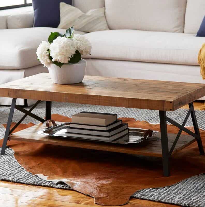 Gorgeous Hardwood Multi-Tiered Coffee Table