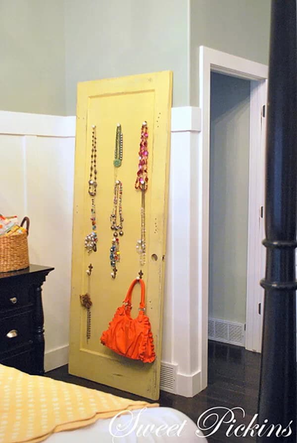 Jewelry Holder from Old Door