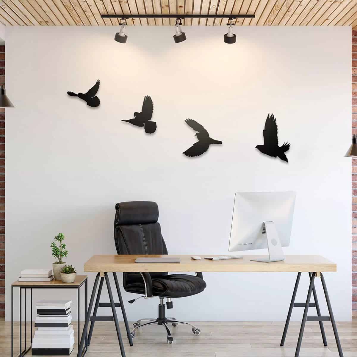 Soaring Bird Metal Wall Art