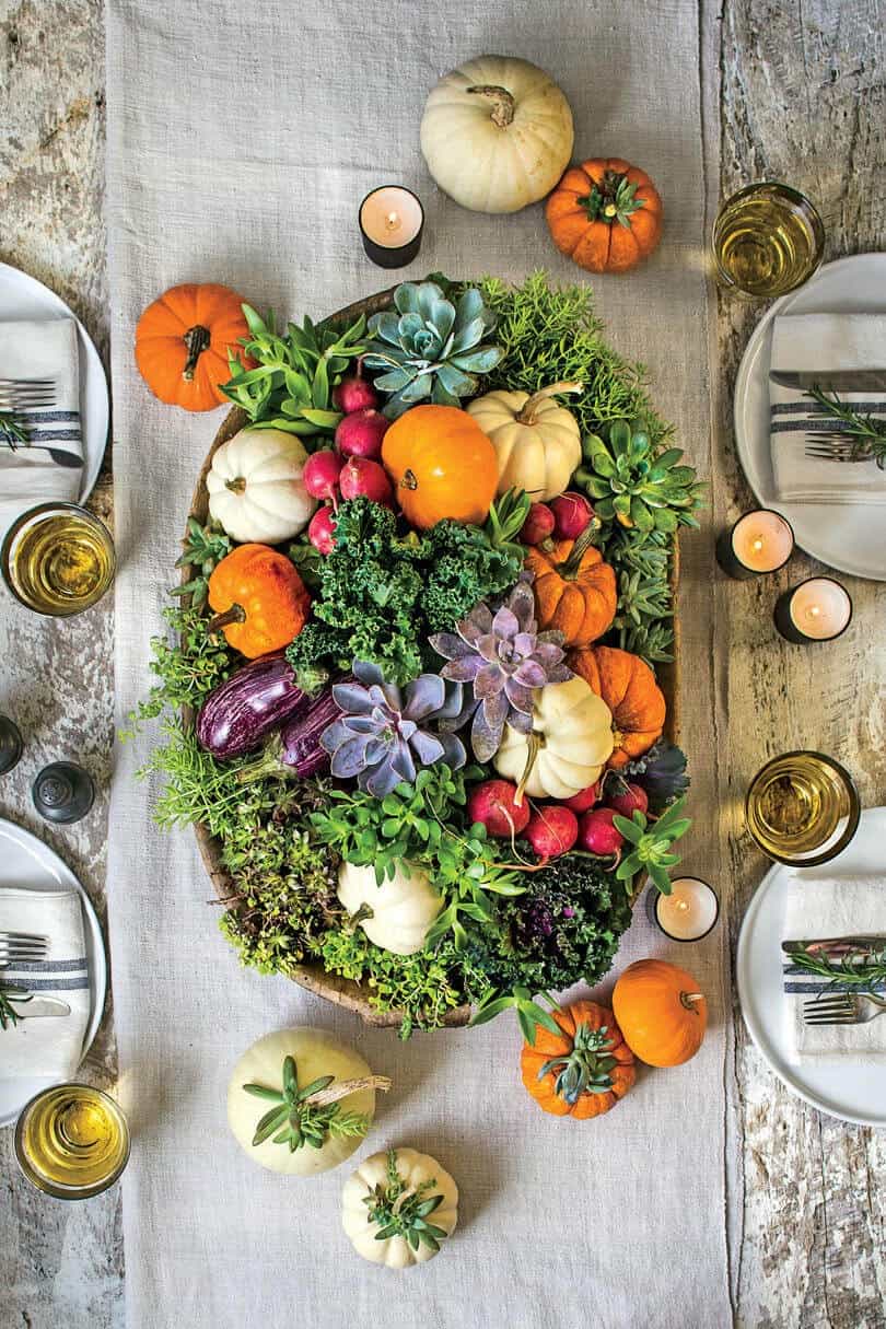 Pumpkin Overflow Highlights Colorful Centerpiece