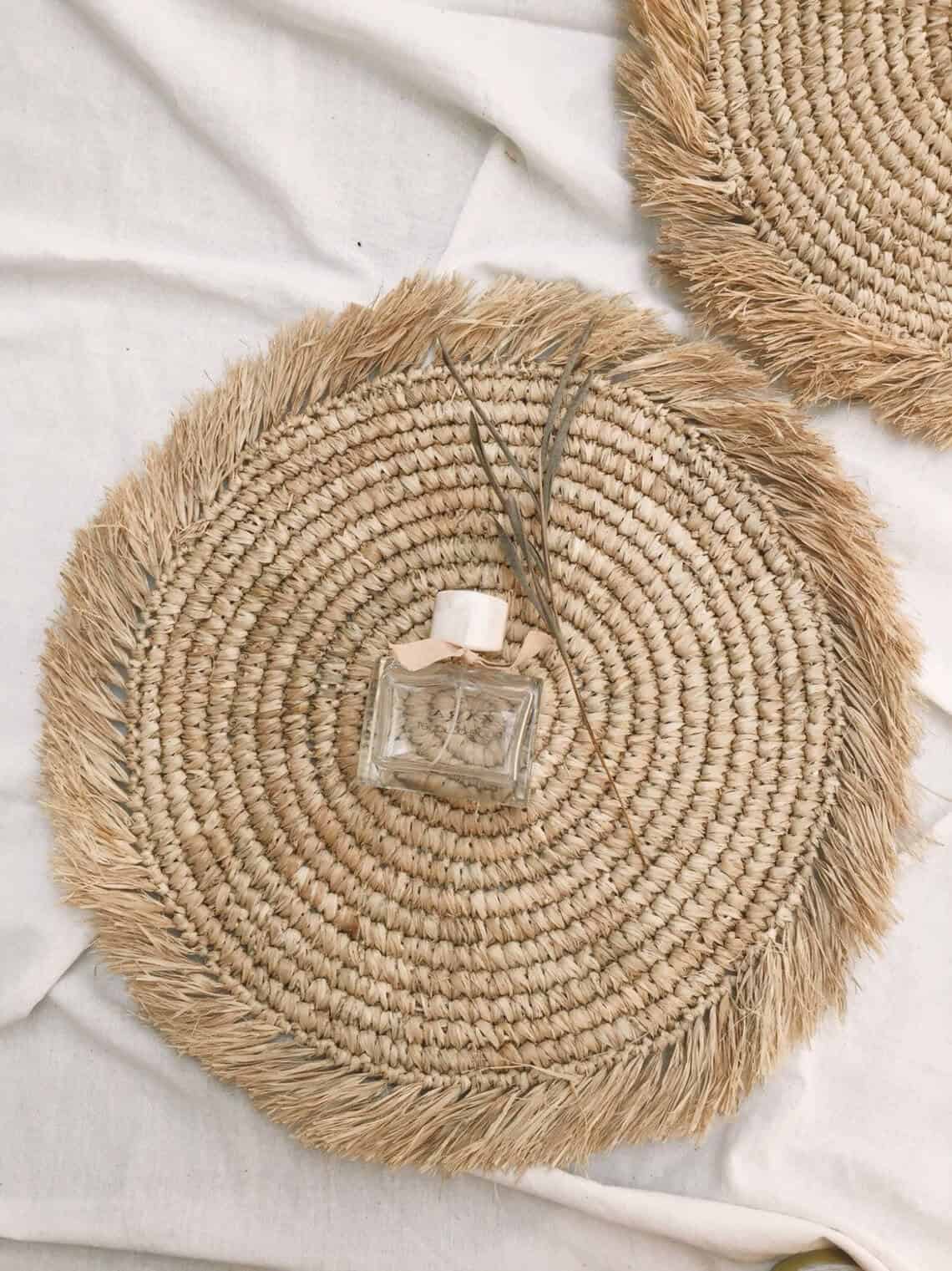 Boho Natural Design Raffia Placemats