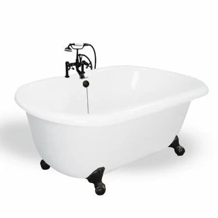 T070F-OB Melinda 60 inch White Acrastone Bath Tub from American Bath Factory