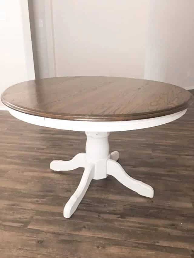 Upcycled Round Refinished Farmhouse Table