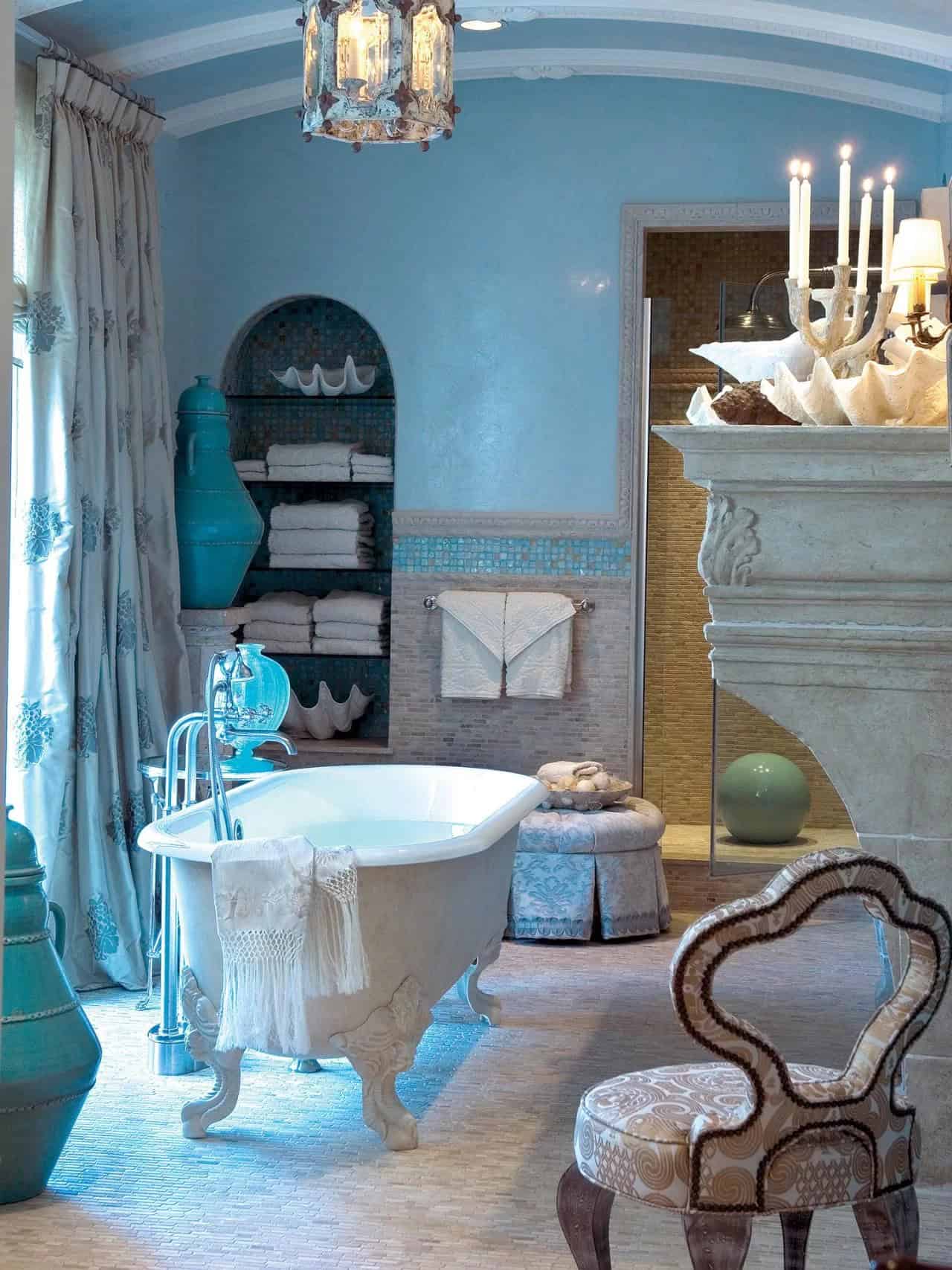 Blue Coastal Bathroom Idea