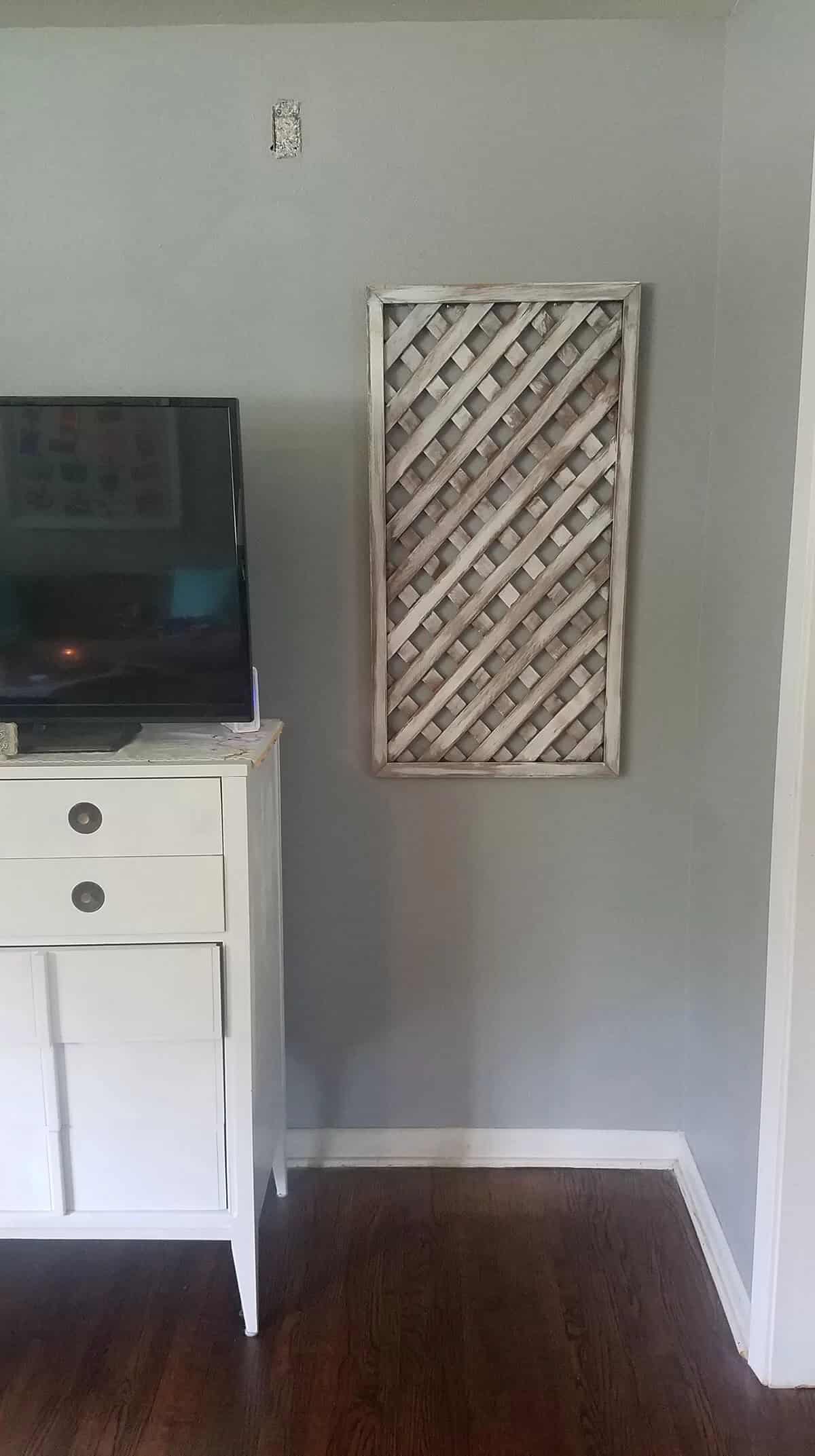 Rustic Salvaged Lattice Panels Décor