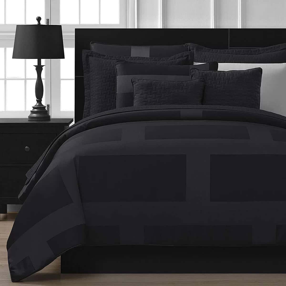 Dark and Dreamy Geometric Five-Piece Bedding