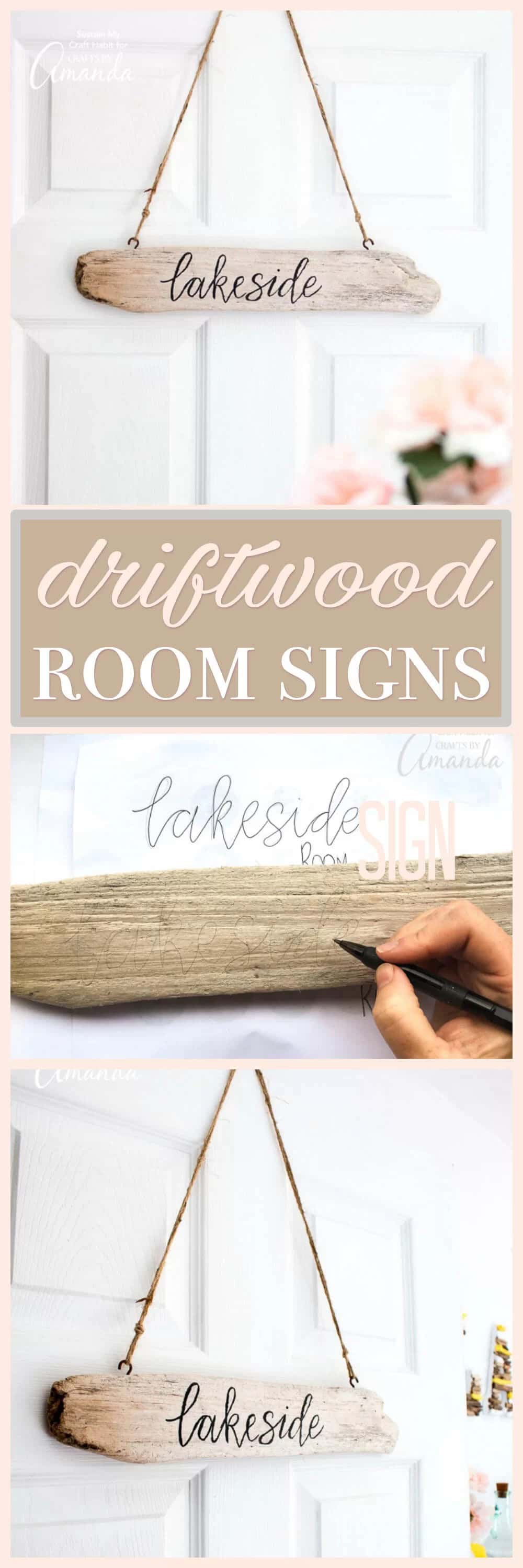 Make Your Own Driftwood Room Signs