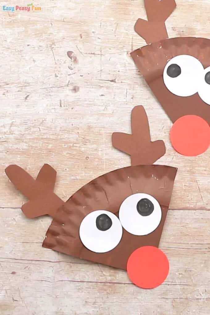 Festive Yuletide Handmade Paper Plate Animals