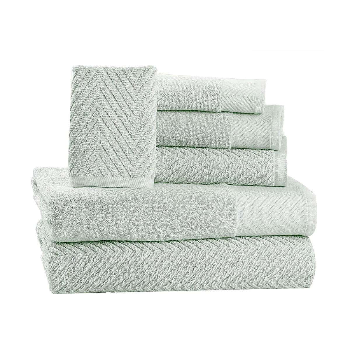 6 Piece Premium Cotton Bath Towels Set by Isabella Cromwell