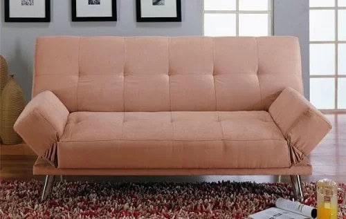 Tan Microfiber Sofa Bed