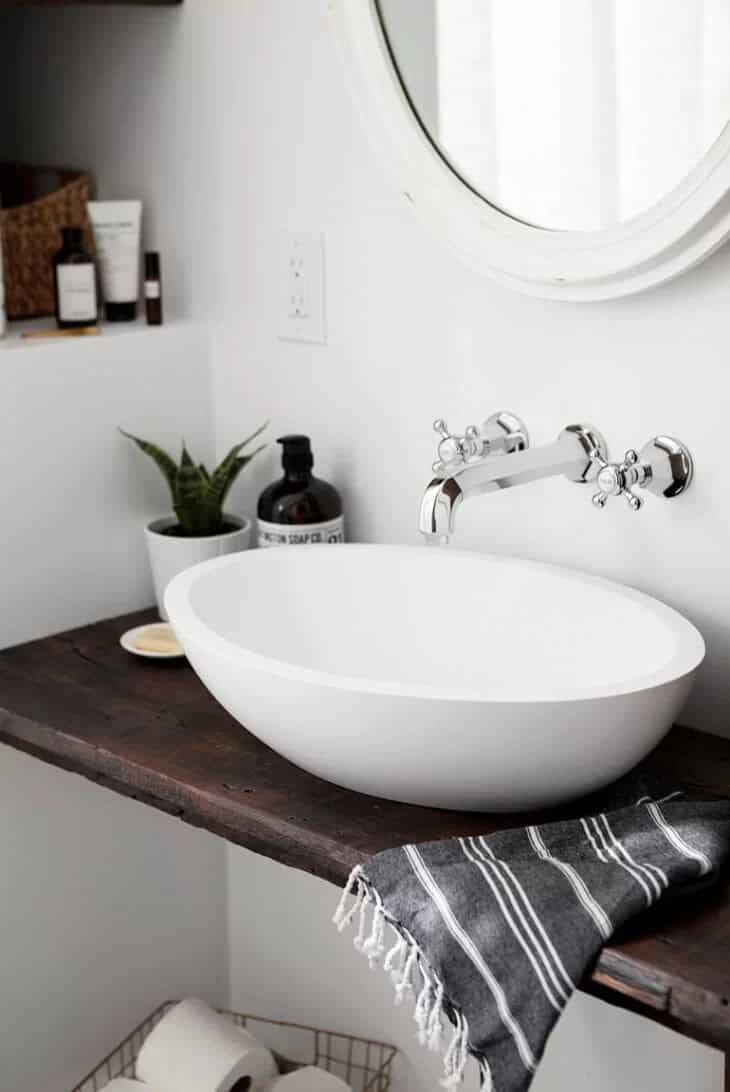 Modern Sink with a Statement Countertop