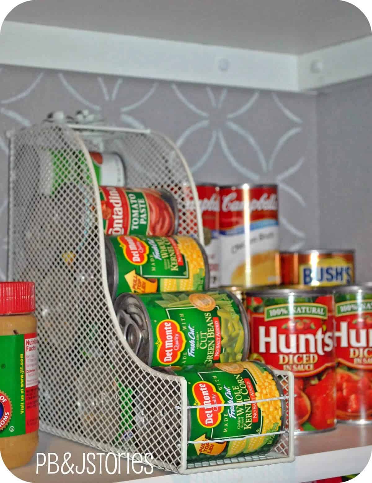 Pantry Organization Ideas with Rolling Cans