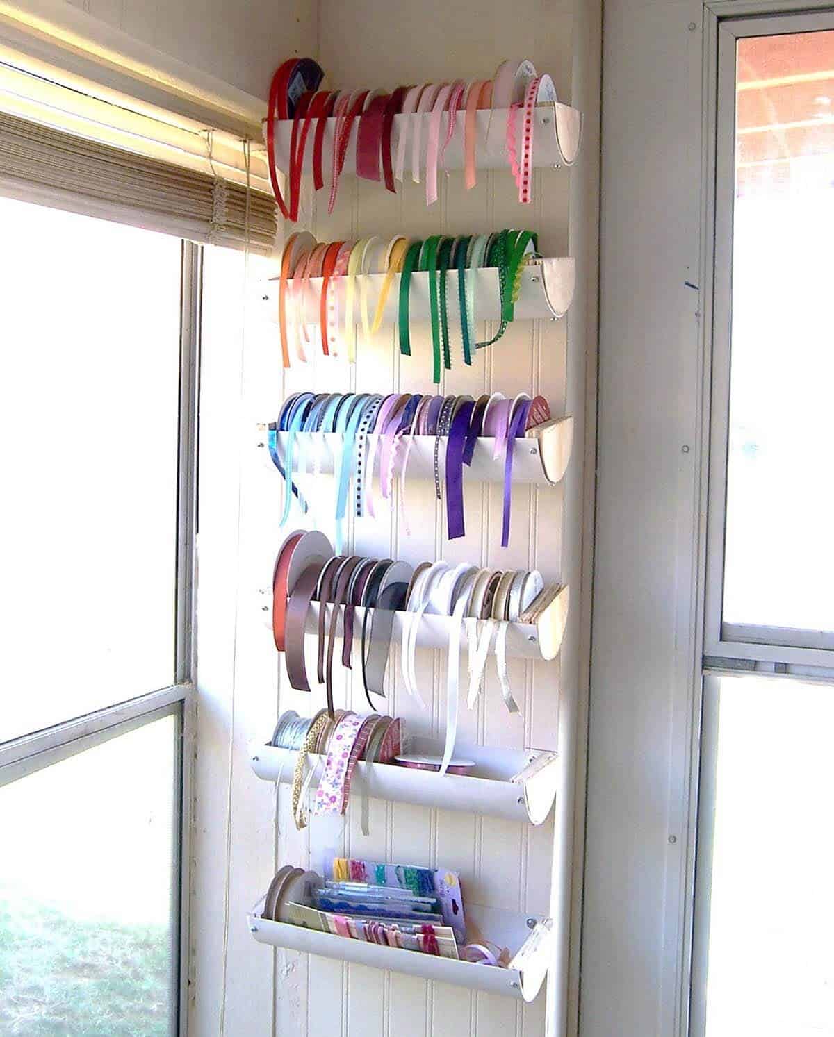 Ribbon PVC Pipe Organizing Projects