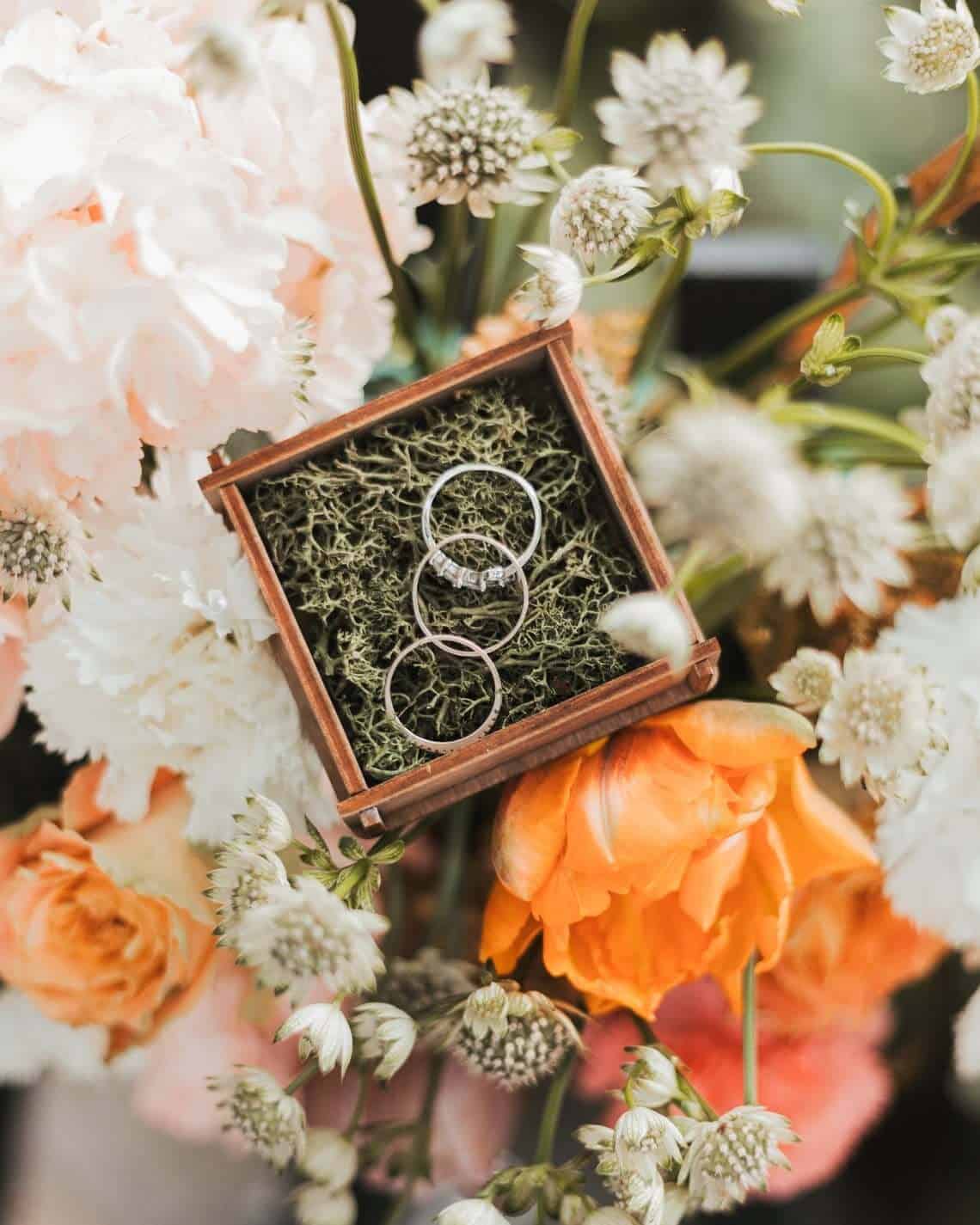 Rustic Personalized Wedding Ring Box