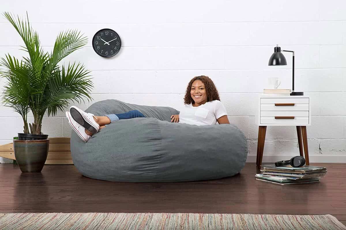 “Big Joe” Fuf Foam-Filled Comfort Suede Bean Bag Chair