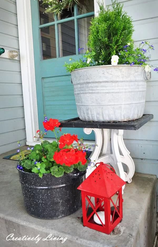 Multi-Level Arrangement with a Variety of Flowers