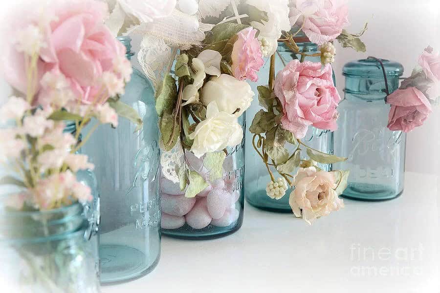 DIY Mason Jar Rose Decorations