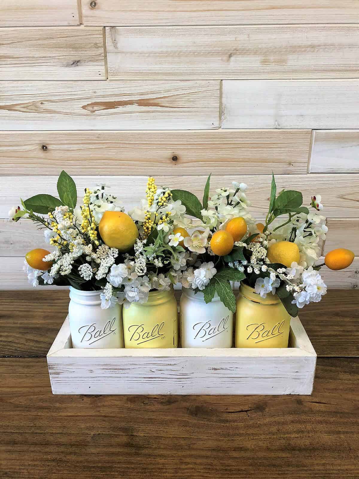 Fresh Summertime Ball Jar Bouquets