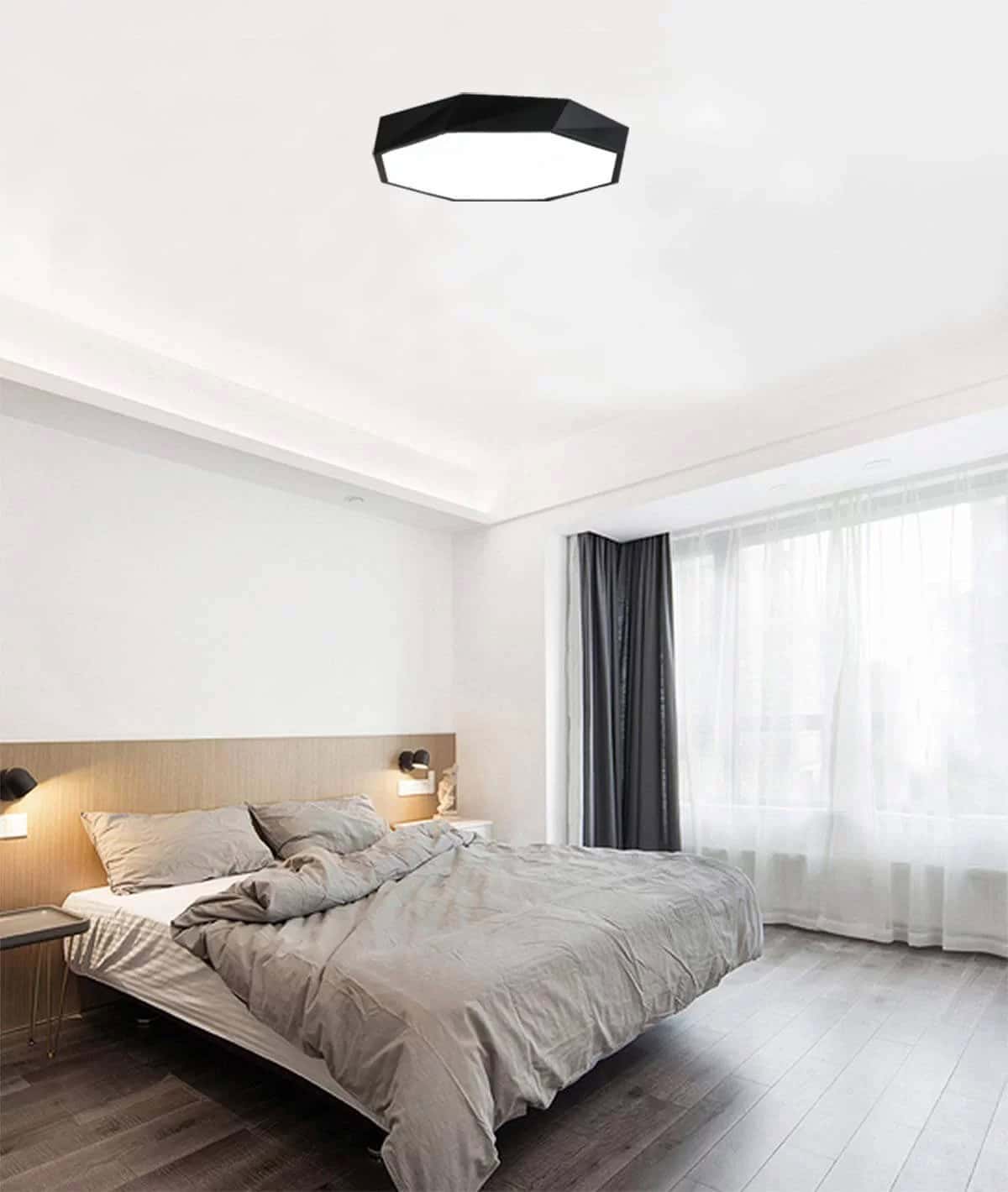 Modern Geometric Shallow Ceiling Light