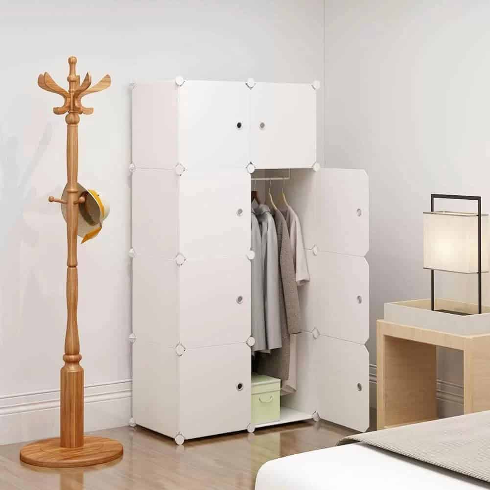 Portable Wardrobe Bedroom Armoire Organizer