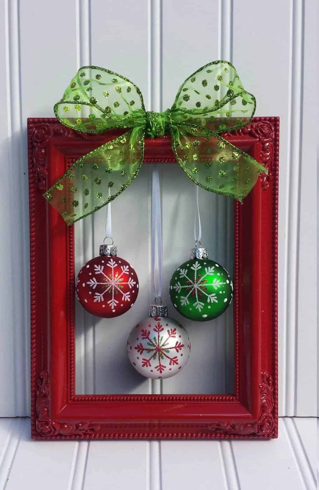 Red, White, and Green Ornaments Worth Framing