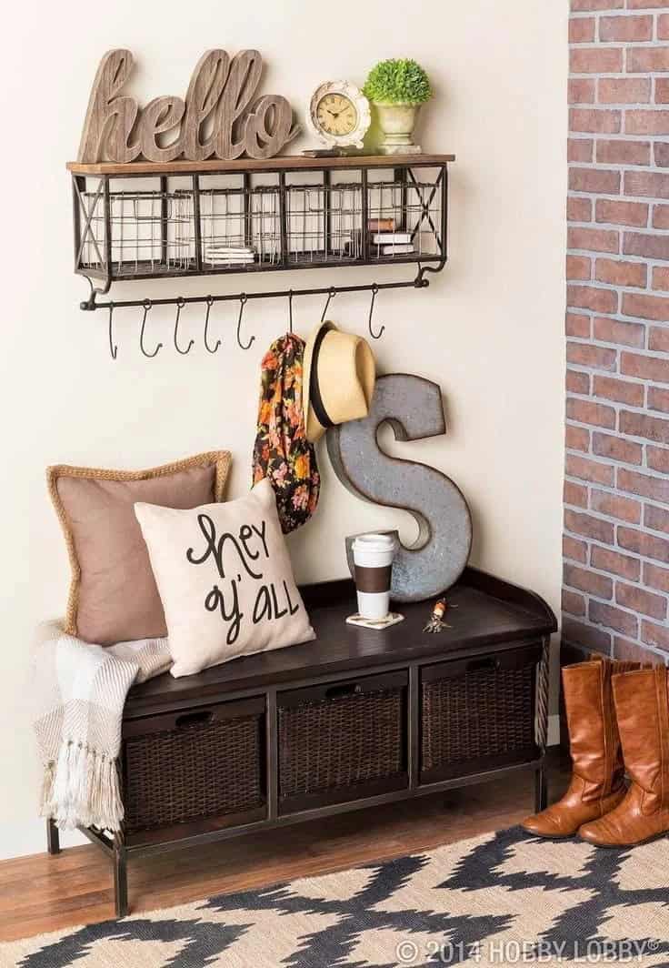 Add Storage Space with Wire Baskets