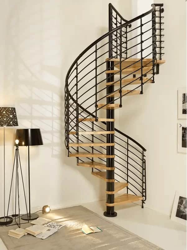 A Stylish, Industrial Floating Stairwell