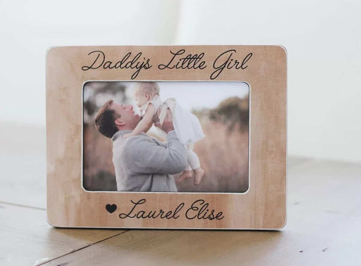 Light Timber Frame for Daddy and Daughter Memories