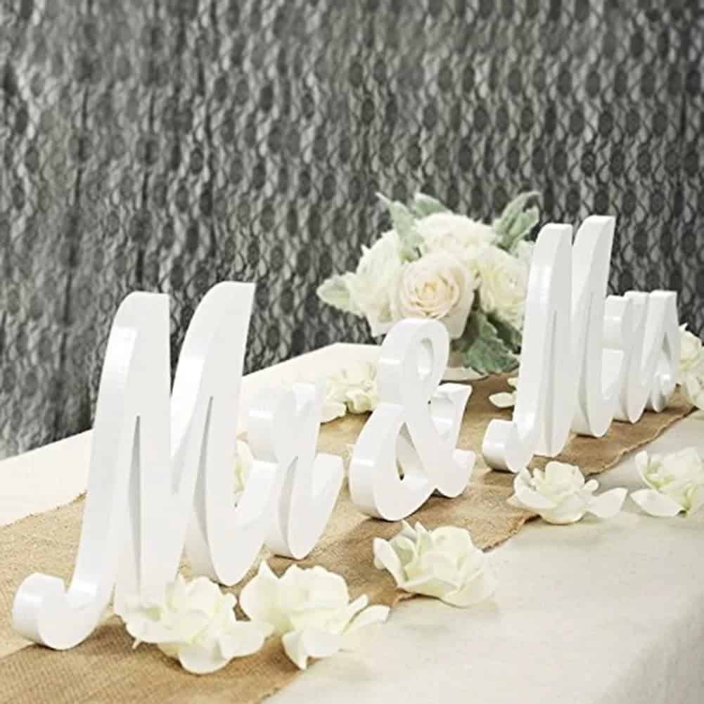 “Mr. & Mrs.” Decorative Tabletop Design