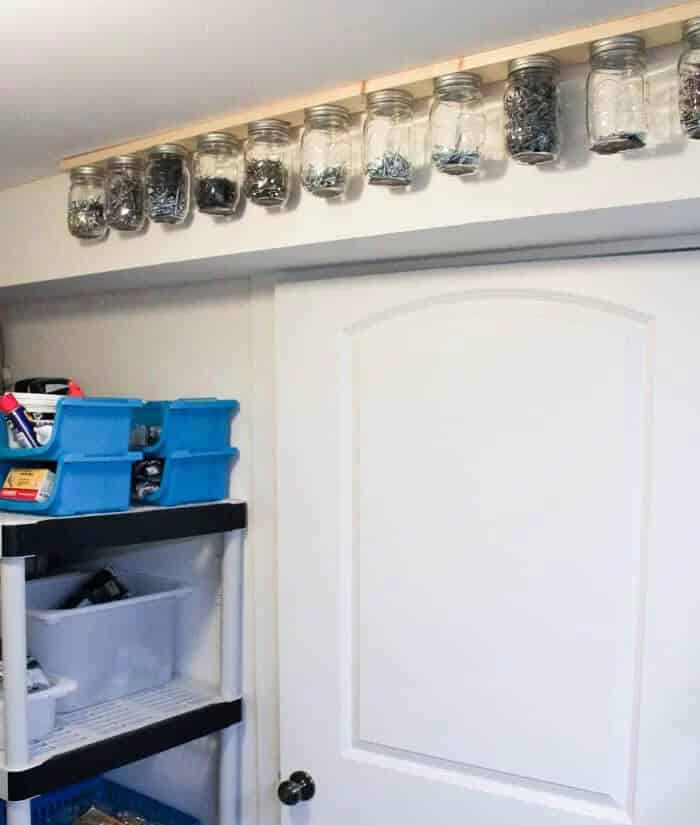 Suspended Canning Jar Storage Rack