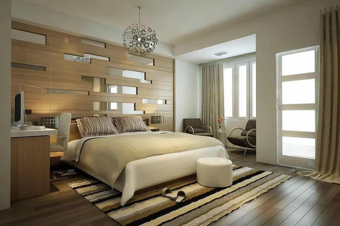 Modern Stripes Bedroom Decoration